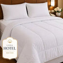 Roupa Cama Hotel Lençol para Hotelaria com Edredom Linha Profissional 200 Fios Branco Casal Solteiro